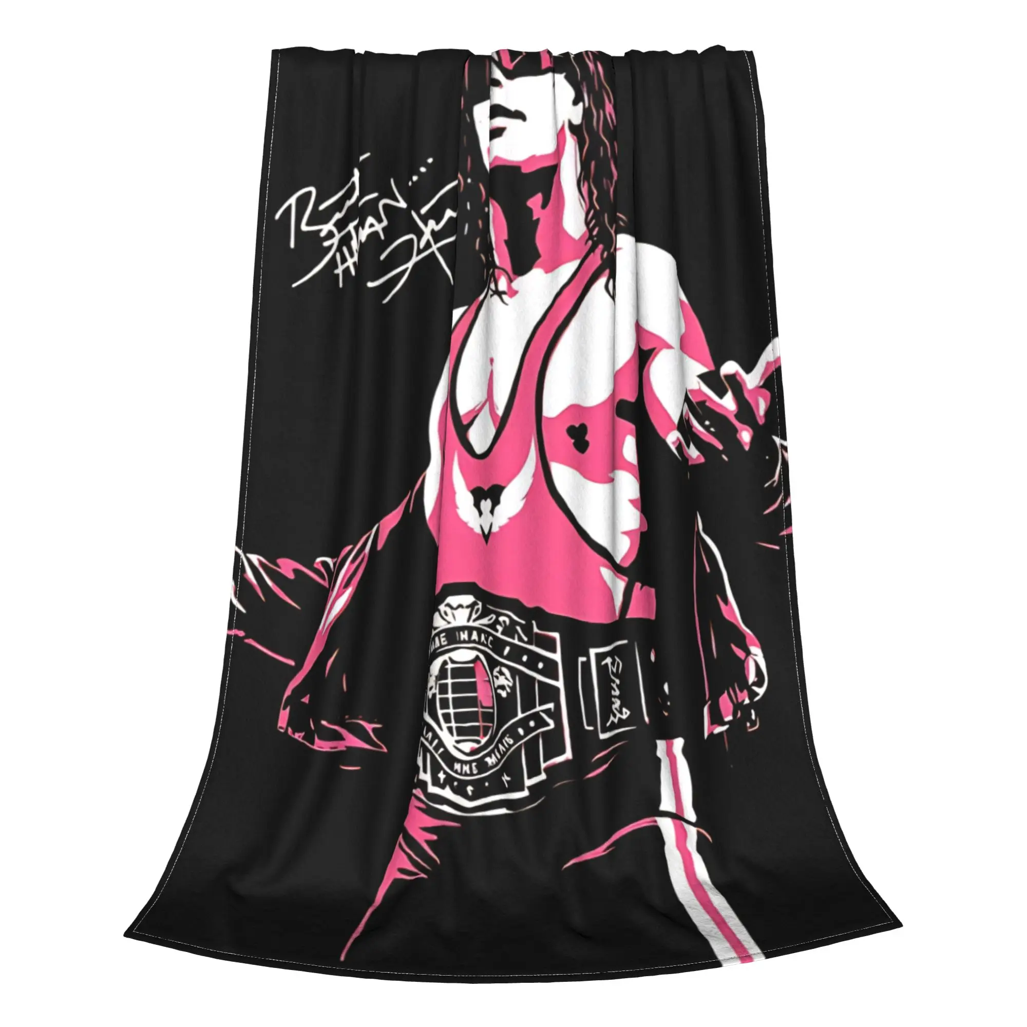 1PC Home Cutecore sunglasses athlete B-Bret Hart Blanket Super Cosy Plush Home Living Room Sofa Halloween