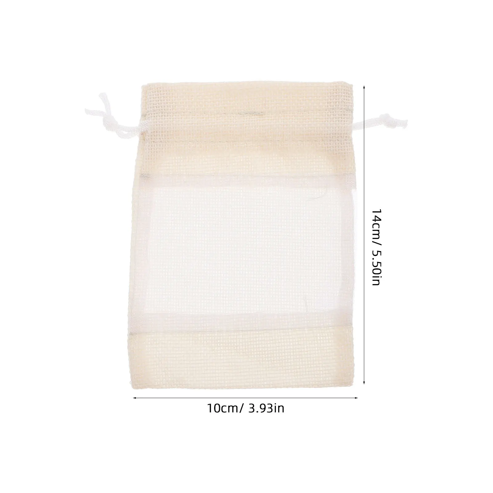 20 قطعة أكياس التخزين الكتان الرباط ماكياج المنظم الحقائب المحمولة هدية الرباط حقائب للهدايا أكياس التخزين الصغيرة #3