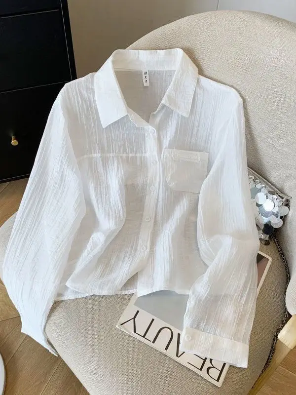 سترة نسائية صيفية خفيفة الوزن قابلة للتنفس للحماية من الشمس irt ملابس خارجية سترة علوية كورية فضفاضة تناسب طويلة Sve #2