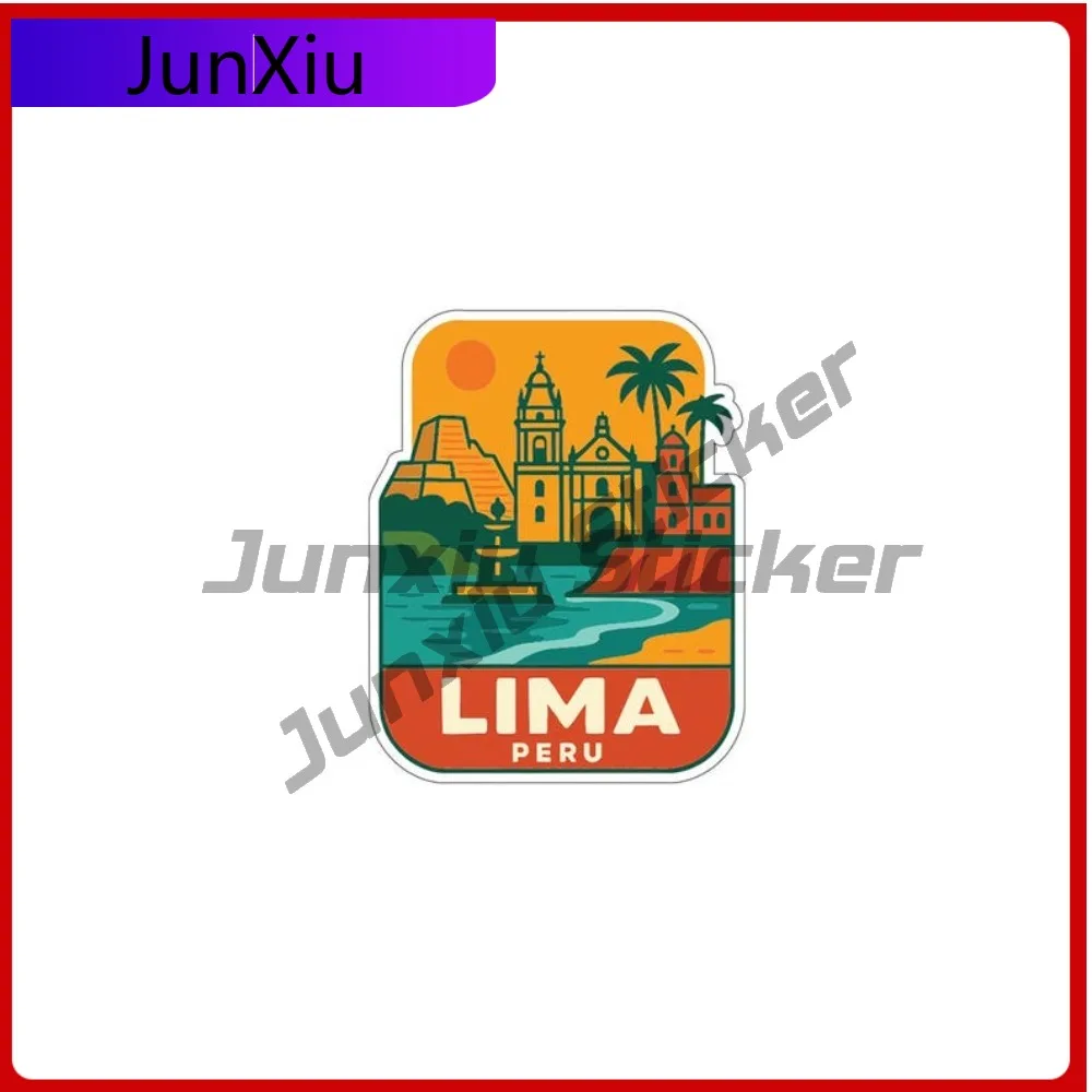 

Lima Peru City Vinyl Sticker Decal Waterproof Exterior Accessories Windshield Bumper Truck Electric V 125 Motorcycle Stickers