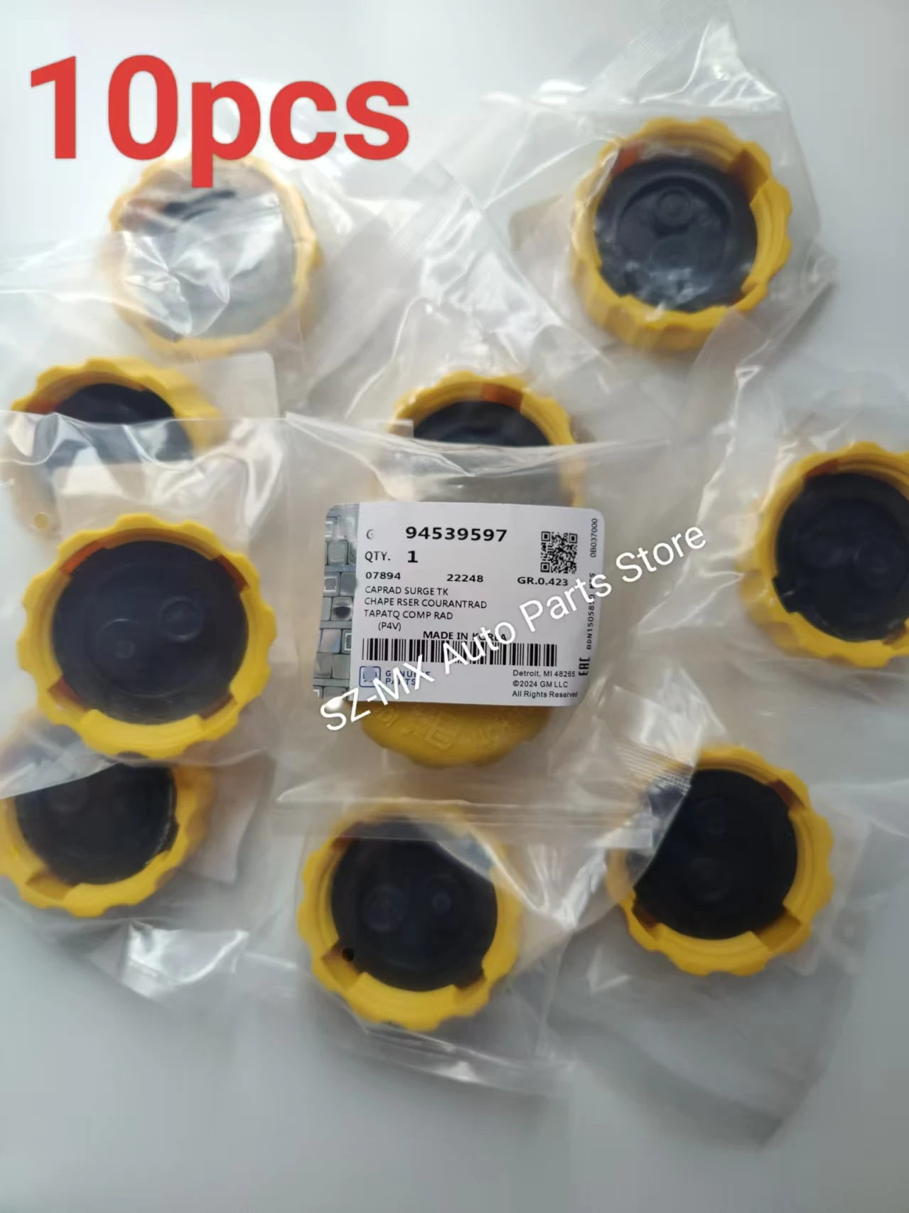 10PCS 94539597 96351578 96312510  Radiator Coolant Reservoir Recovery Tank Cap Cover 1.2Bar For GM Chevrolet Aveo Daewoo Lanos