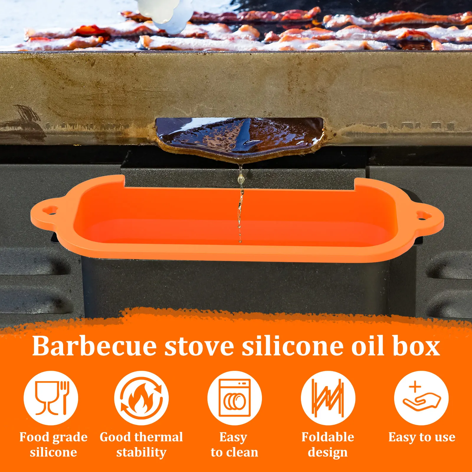 بطانات كأس الشحوم لشواية بلاكستون قابلة للطي بطانات مقلاة بالتنقيط قابلة لإعادة الاستخدام بطانة كأس الماسك الشحوم صينية الشحوم Dur #5