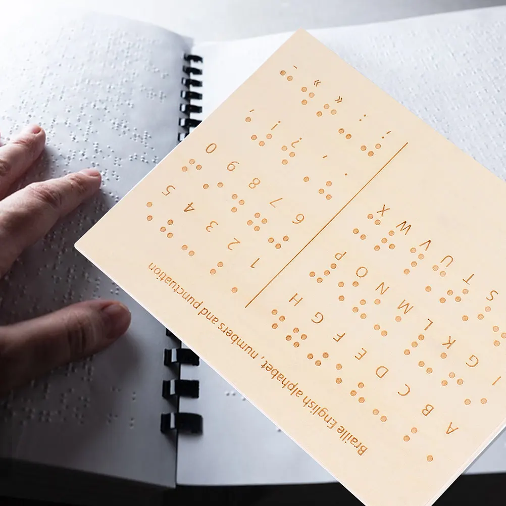 

2 шт., доска с алфавитом Braille для слепых обучающих инструментов, книги, детская деревянная доска с цифрами, образовательные пособия, портативные, прочные