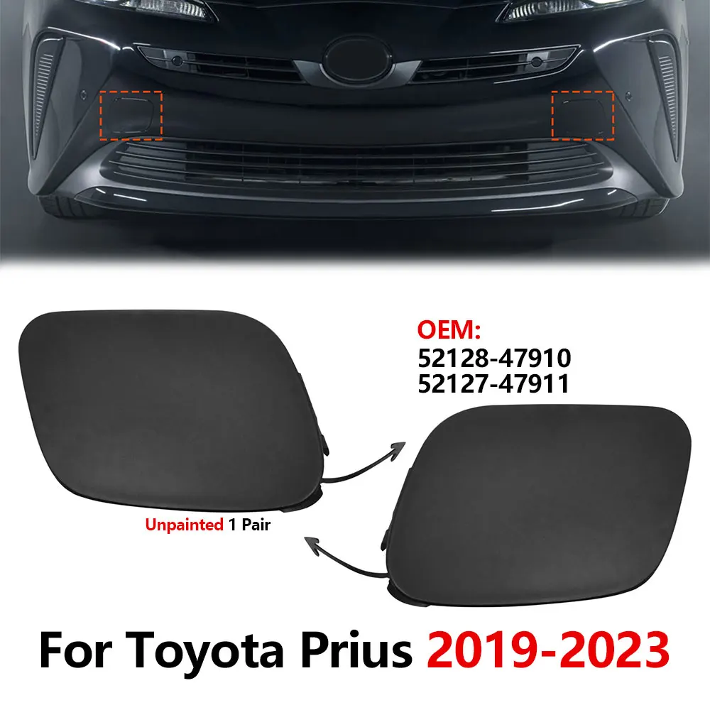 

Крышка фаркопа переднего бампера для Toyota Prius 2019 2020 2021 2023 52128-47910 52127-47911, крышка прицепа, автомобильные аксессуары