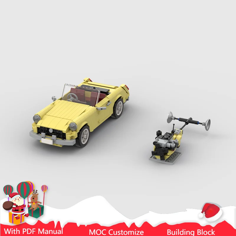 

Popular 684 PCS Moc Car Model Building Blocks Customized Model Assembly Bricks Toys Kids Adults Christmas Birthday Festival Gift