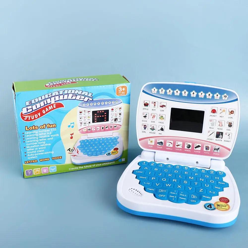 Electronic Learning Machine English Language Learning Educational Child Laptop Computer With Mouse Mini Laptop Toy Preschool