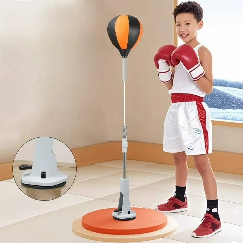 Juego de pelota para reflejos de boxeo, bolsa de boxeo ajustable en altura, equipo de boxeo para entrenamiento, boxeo, alivio del estrés y bolsa de boxeo para Fitness