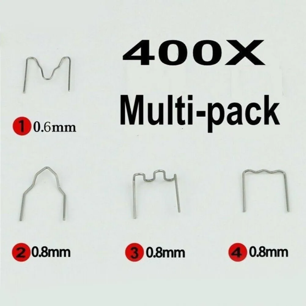 バンパーホットホッチキスステープル部品 400 ピース/セットアクセサリー車の損傷したプラスチックステンレス鋼ウェーブ溶接機ツール