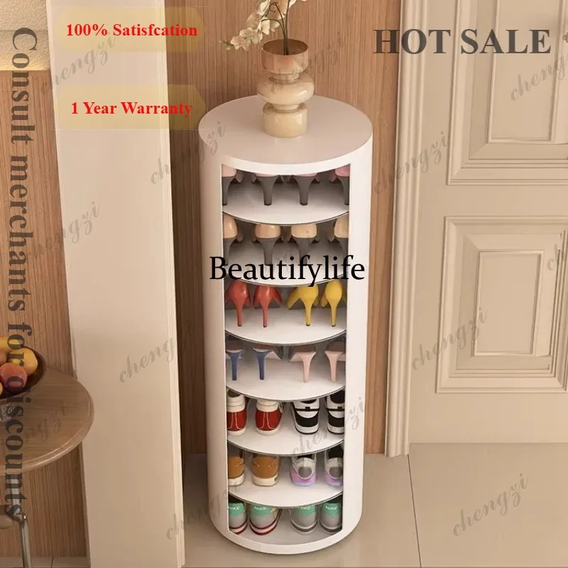c139 White Adjustable Shoe Rack Cupboard Minimalist Metal Display Shoe Cabinet Display Space Saving Armoire Chaussures Furniture