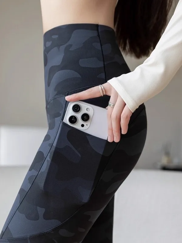 

High Waist Thiened Fce Yoga Pants Women's Slimming Tummy Control arkskin Pants Casual Long Pants Pink Avril Brand