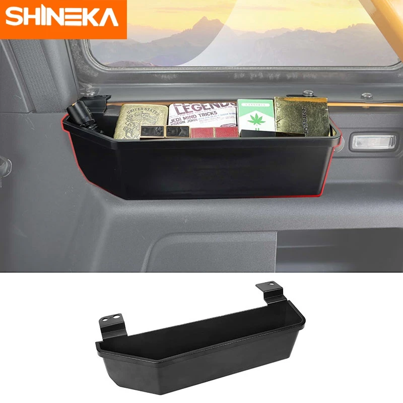SHINEKA ABS Stowing Tidying Car Interior Trunk Side Storage Box Cargo Organizer Accessories for Ford Bronco 2021 2022 2023 2024