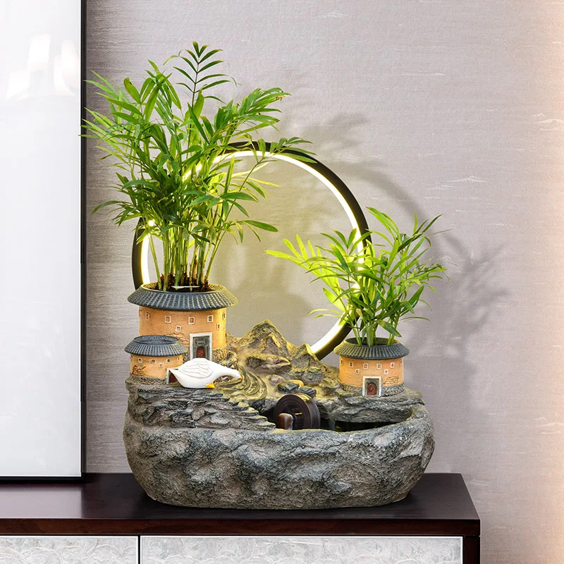 

Circulating water feature living room office tea table gift decoration