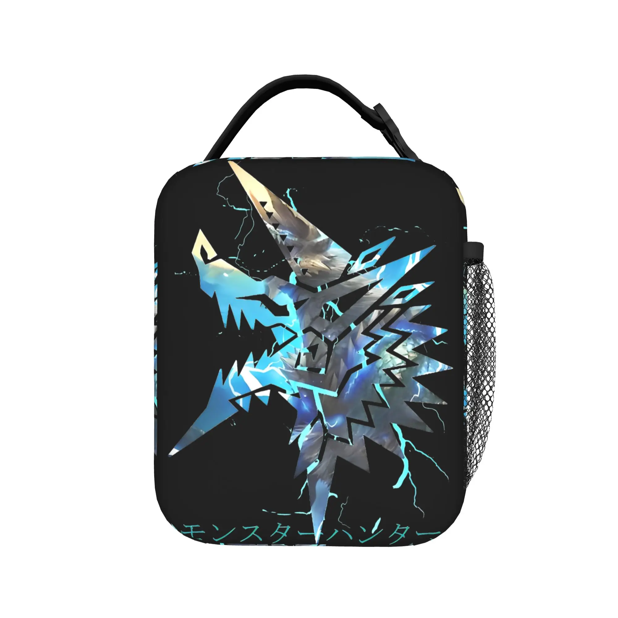 Monster Hunter - Zinogre  Insulated Lunch Bags Cooler Bag Reusable,Lunch Container  Portable Tote Lunch Box Girl Boy Outdoor