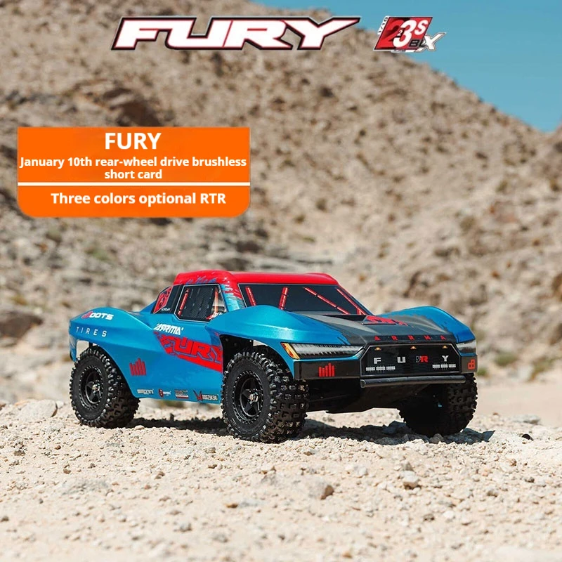 

2.4g Full Scale Remote Control Arrma Fury Fury 1:10 Simulation Brushless Classic Rear Wheel Drive Off-Road Short Card Model