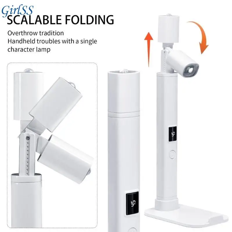 UV light for Nails Wireless Handheld UV lamp With Portable Stand LED Gel Lamp Portable Dryer for Curing Gel T4MB