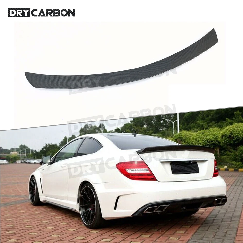 

For Mercedes Benz C Class W204 2008-2011 Carbon Fiber Duckbill Rear Trunk Wing Spoiler Car Boot Spoiler Body Kits
