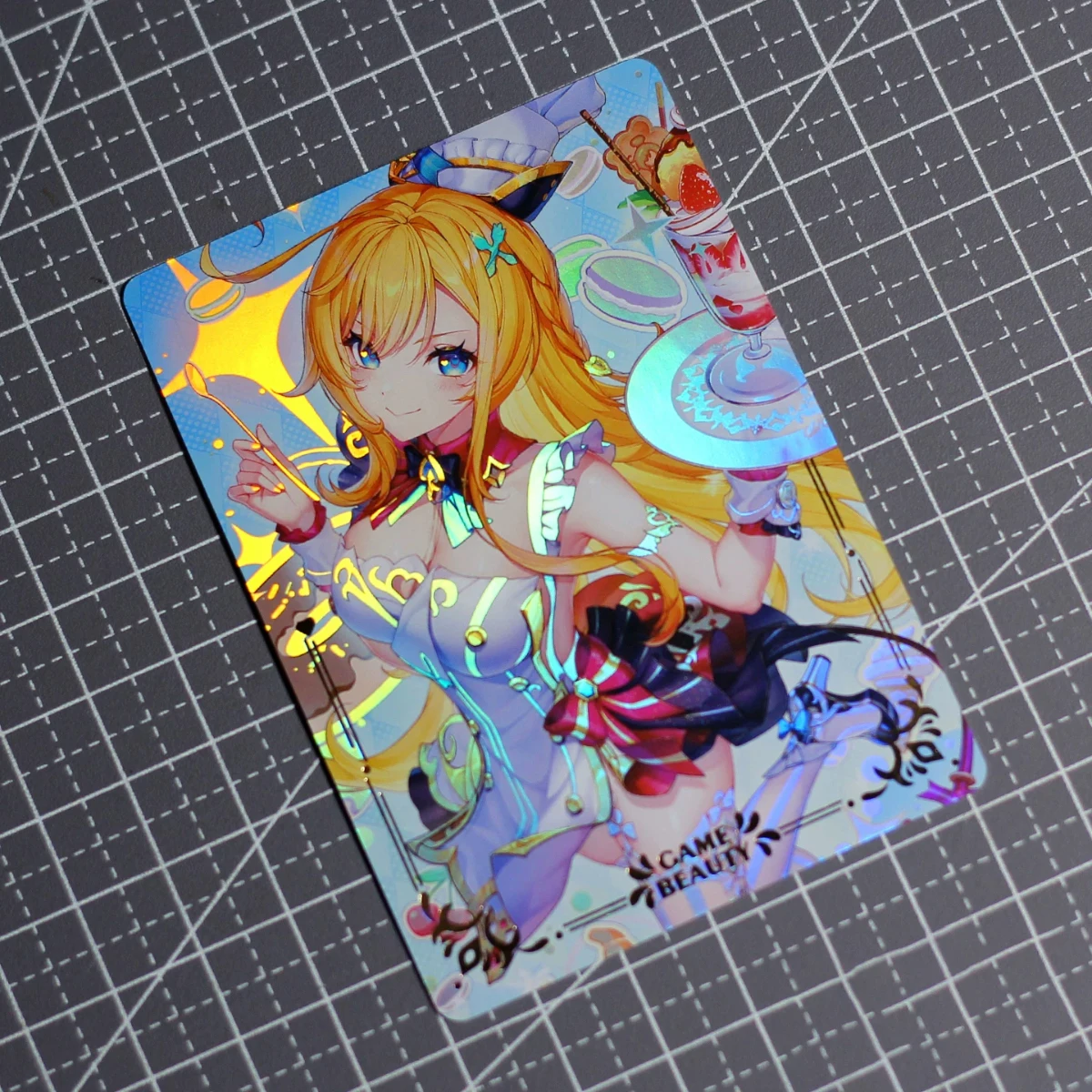 3Pcs/set 63X88Mm Diy Self Made Genshin Impact Zenless Zone Zero Collection Card Color Flash Gold Stamping Anime Card Gift Toy