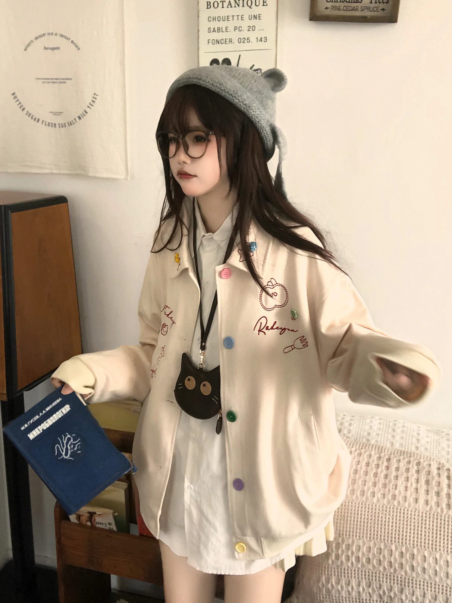 

Куртка-бомбер Tudou Sweet Sister из замши для пар, свободного кроя, в корейском стиле, осенне-зимняя, из полиэстера, повседневная, в стиле Sweet Sle