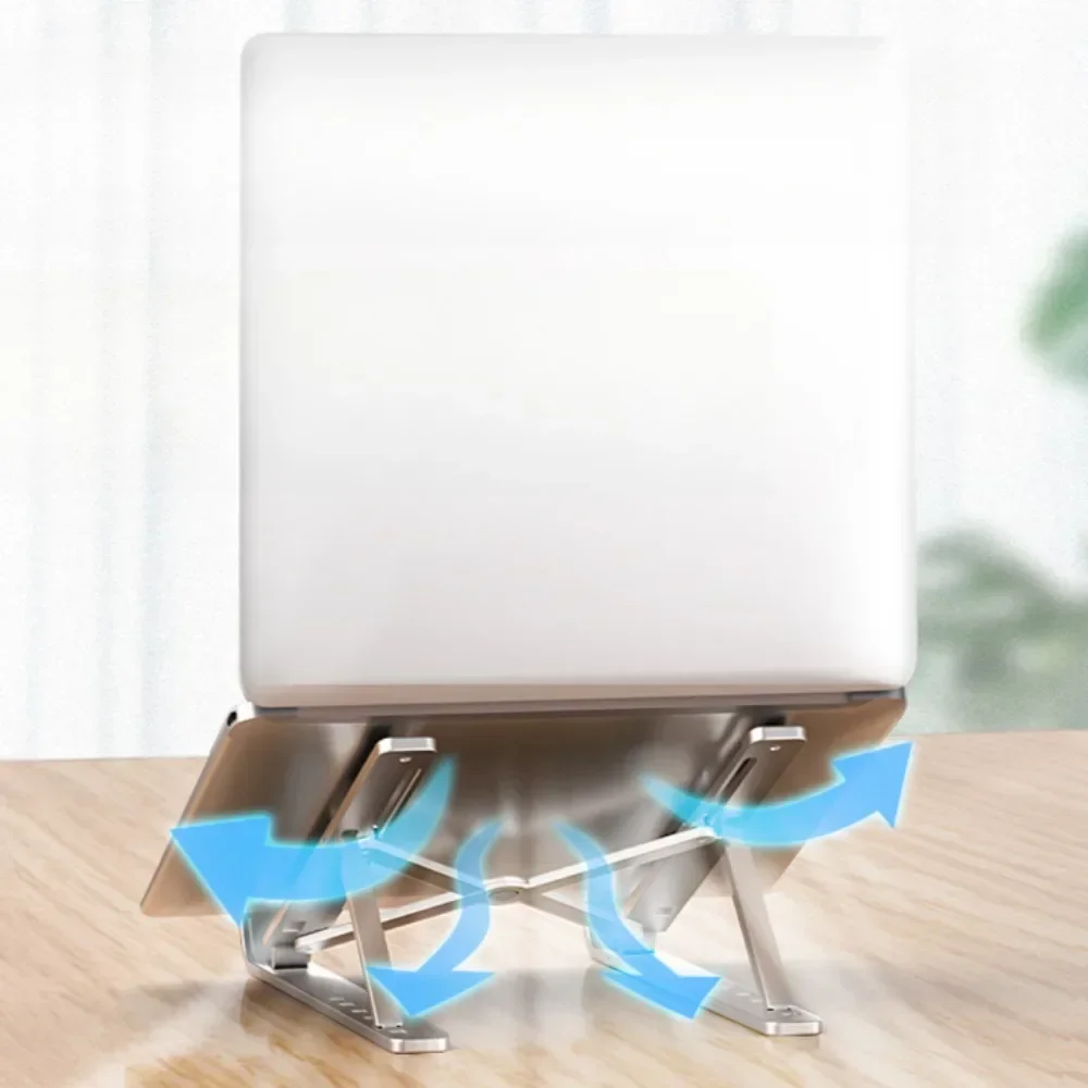 Foldable Laptop Stand Adjustable Portable Notebook Bracket Support Aluminum Holder For Macbook Air Pro Accessories Convenient