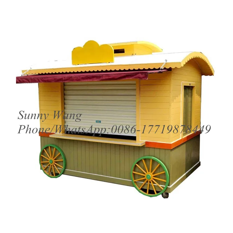2023 Nieuwe Collectie Mobiele Caravan Crêpes Auto Conssion Hamburger Food Truck Snelle Vintage Bbq Vierkante Food Vending Truck