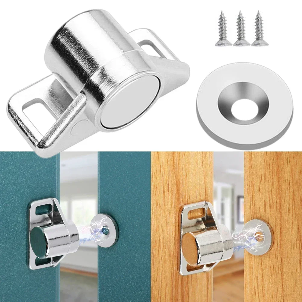 Magnet Cabinet Door Stopper Furniture Strong Zinc Alloy Magnetic Catch Latch For Sliding Door Drawers Cupboard Home Accessories