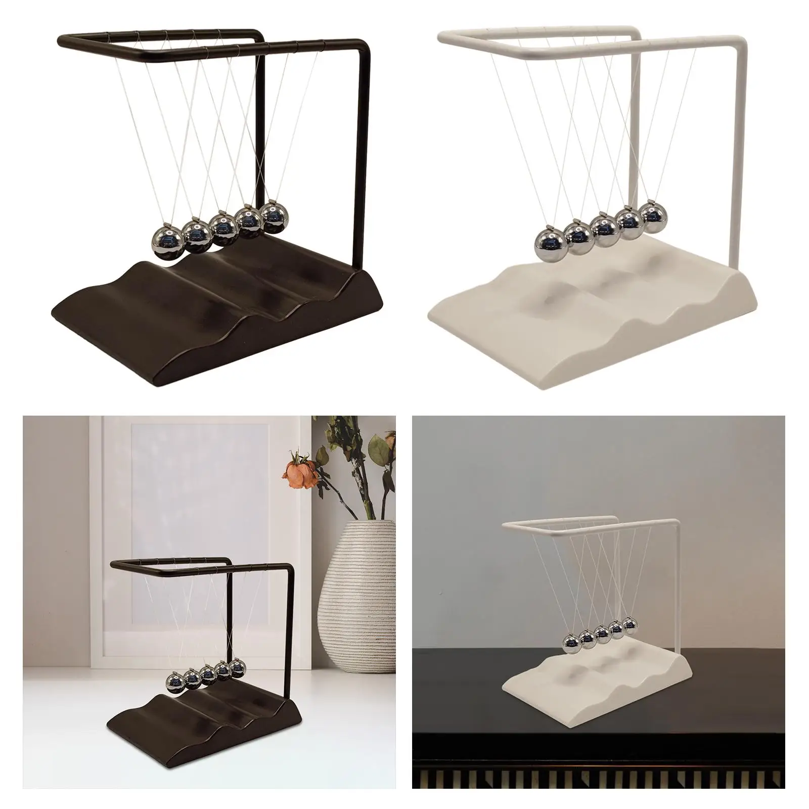 Energy Conservation Physical Model Square Newton Balls Desk Ornament for Office Living Room