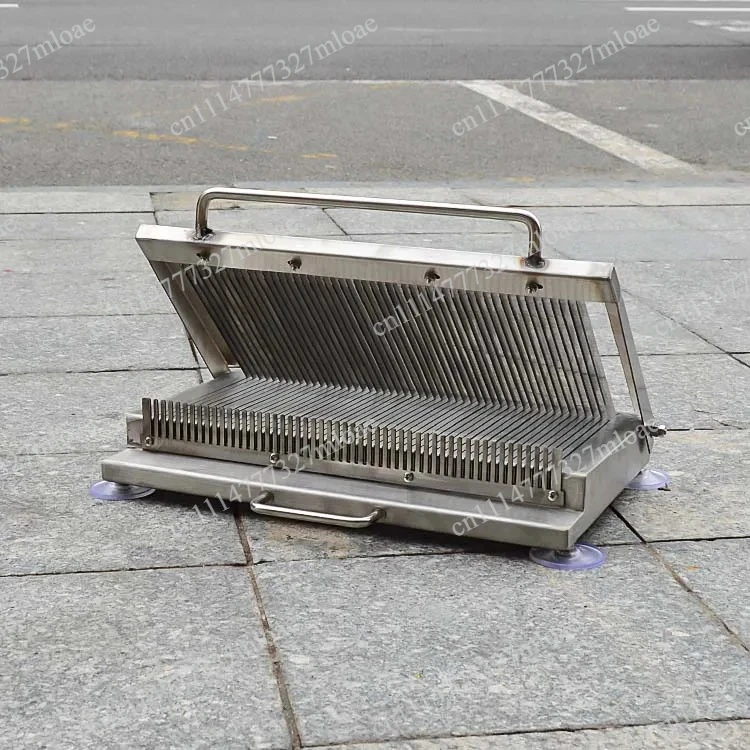 

Stainless steel double-edged sharp manual slicer vegetable cooked food slicing multi-functional hand pressure thickening