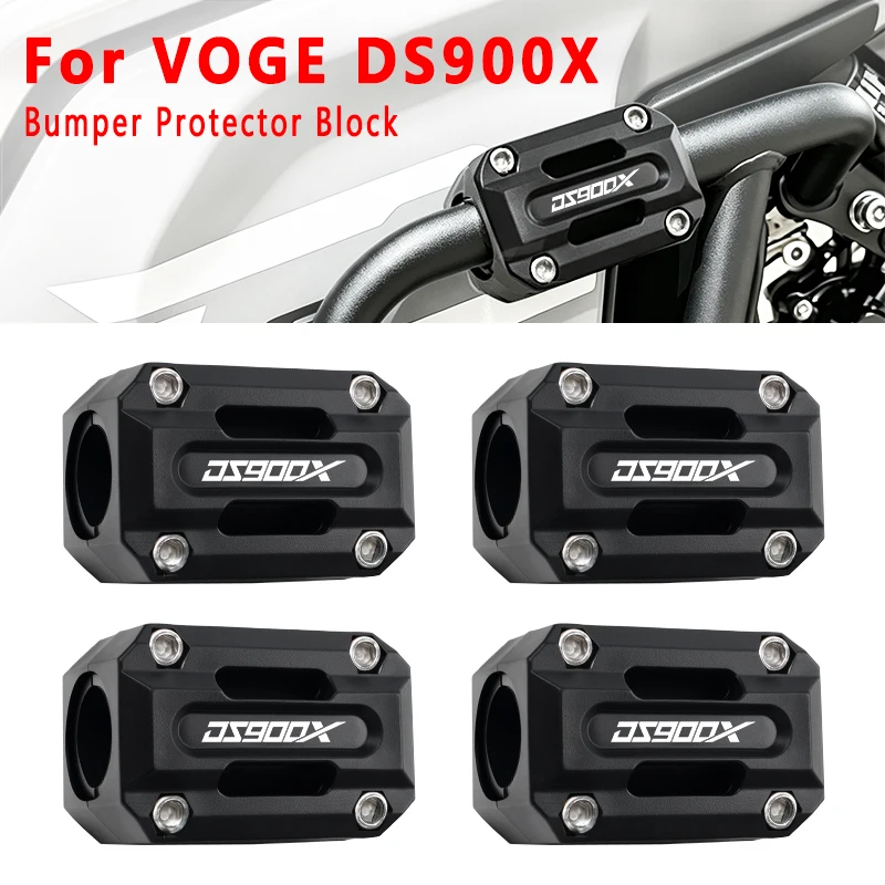 

For DS900X 900DSX Decorative Engine Bumper Guard Blocks Crash Bar Protection Block Motorcycle Frame Guards Accessories Parts