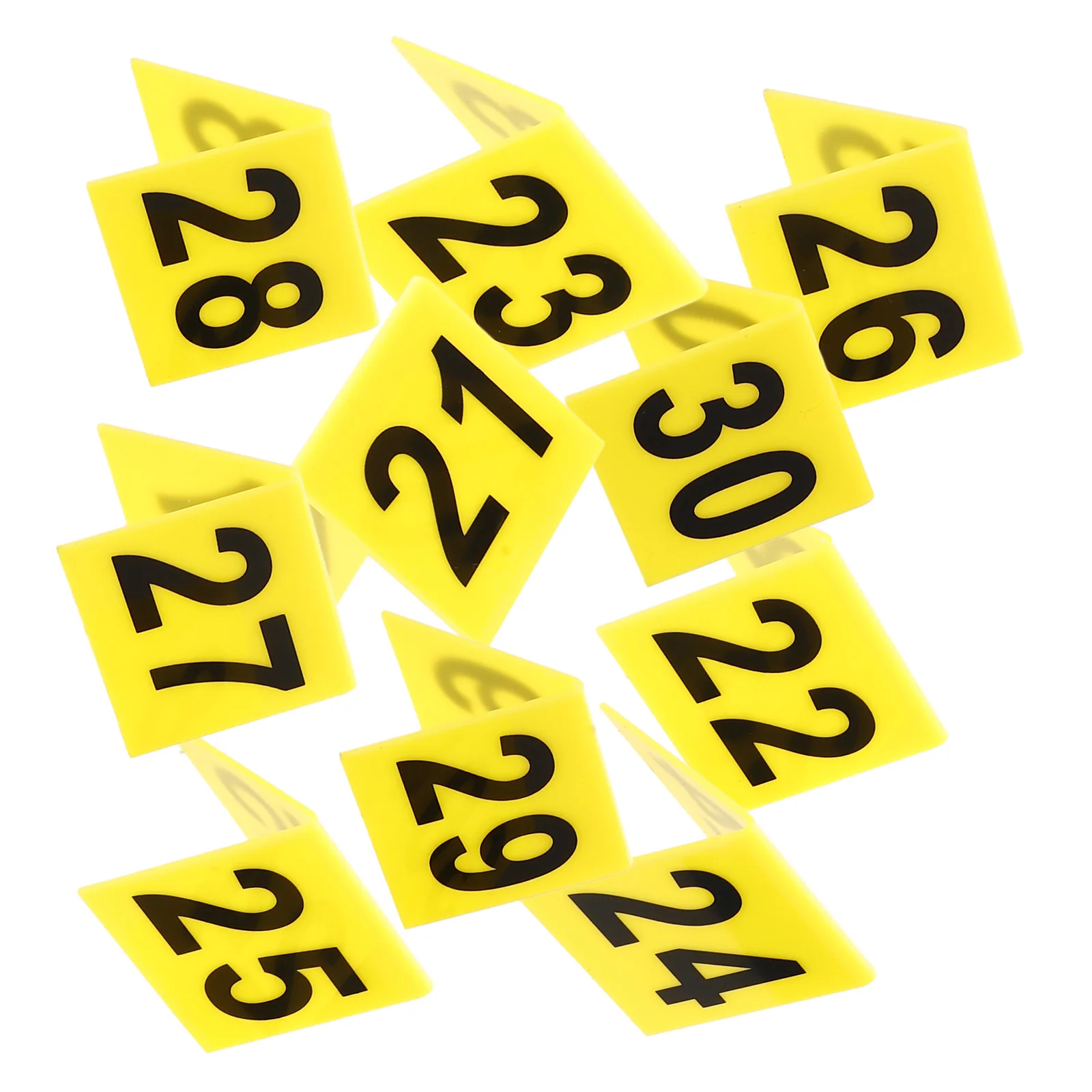 10 قطعة المباحث كلو الجدول علامات 21-30 مشرق الجريمة المشهد علامات مثلث الاكريليك عدد تسجيل لموضوع ديكور منضدية الطرف #6