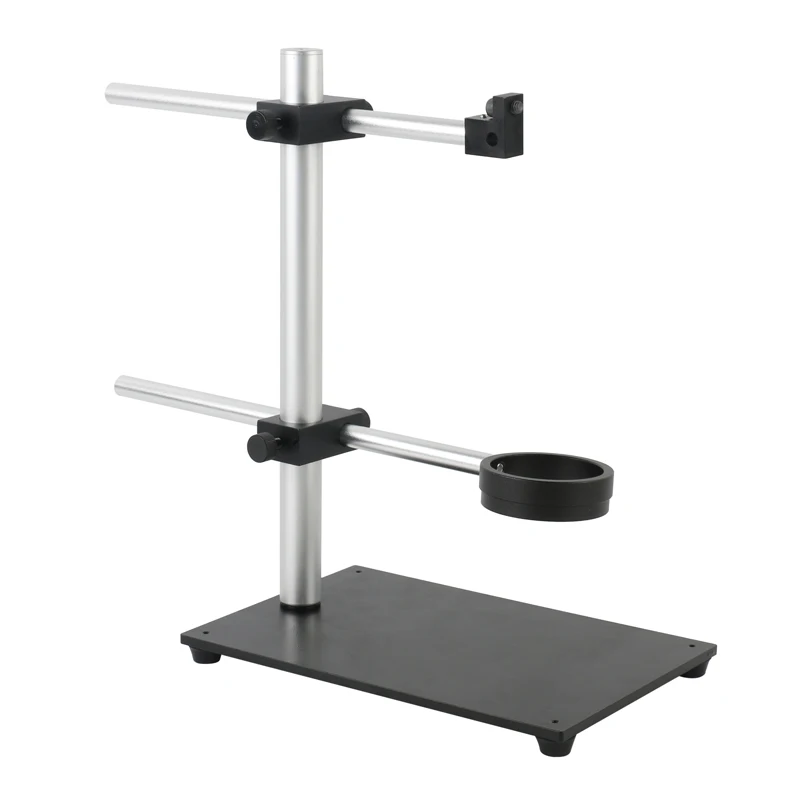 LAB Industrial Metal Microscope HDMI USB Camera Stand Bracket M6 Fixture wtih LED Ring Light Source Holder Adjustable Boom Arm