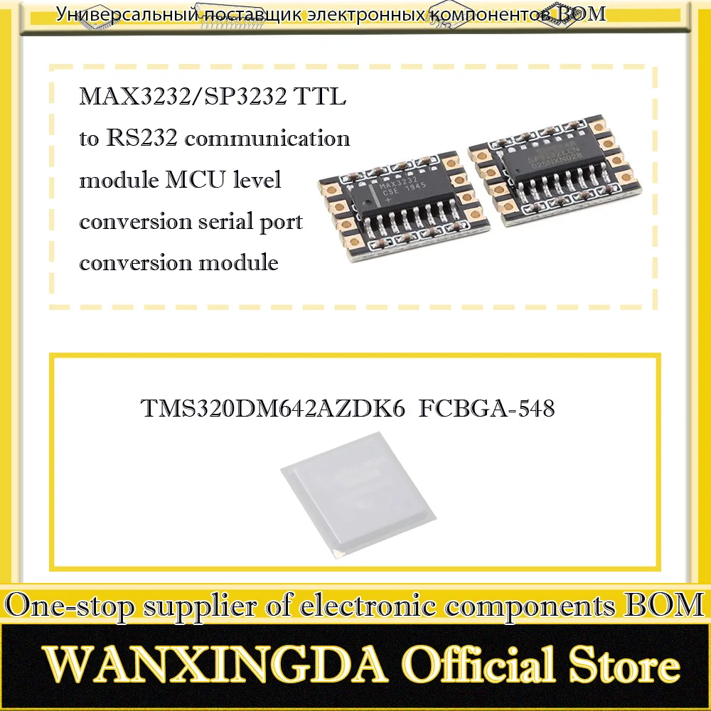 

TMS320DM642AZDK6 TMS320DM642AZDKA6 MAX3232/SP3232 TTL to RS232 Module MCU Level Converter Serial Port Converter Module
