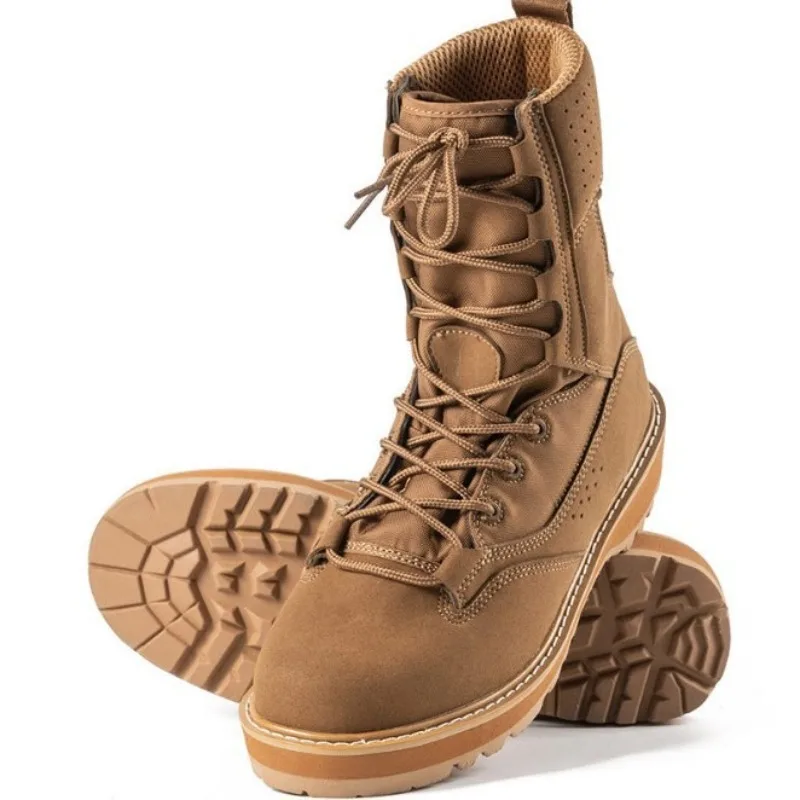 Men's sand black Army green high help work boots Outdoor desert hiking boots training ankle boots size 38 46
