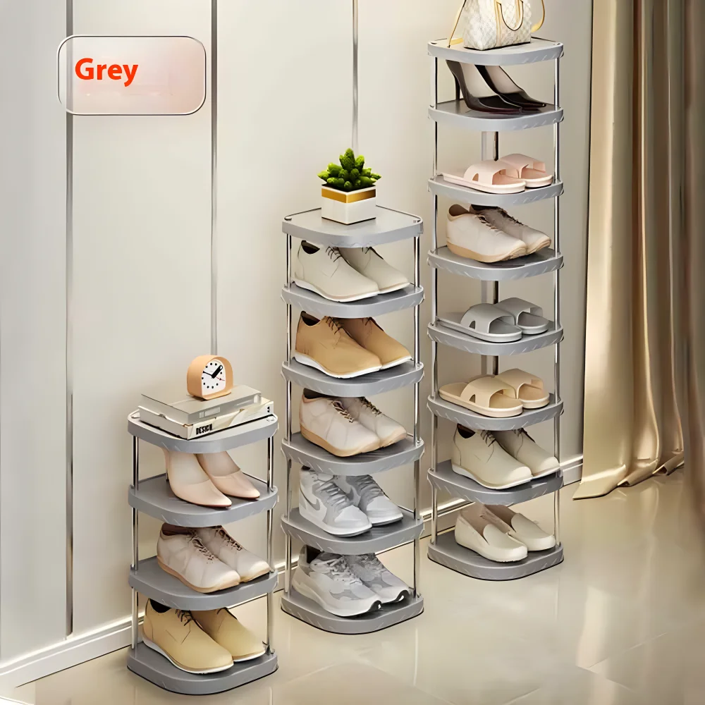 Multi-Layer Shoe Box Storage Organizer Simple Shoes Rack Plastic Storage Cabinet Bedroom Creative Stable Organizer Shoe Racks