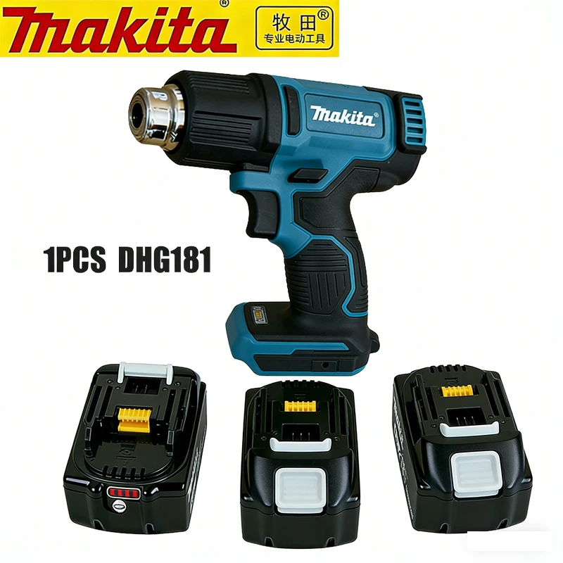 

Аккумулятор новый DHG181Makita 550 ° Термофен с контролем температуры 18В, беспроводной, ручной, с LED-дисплеем, для пайки