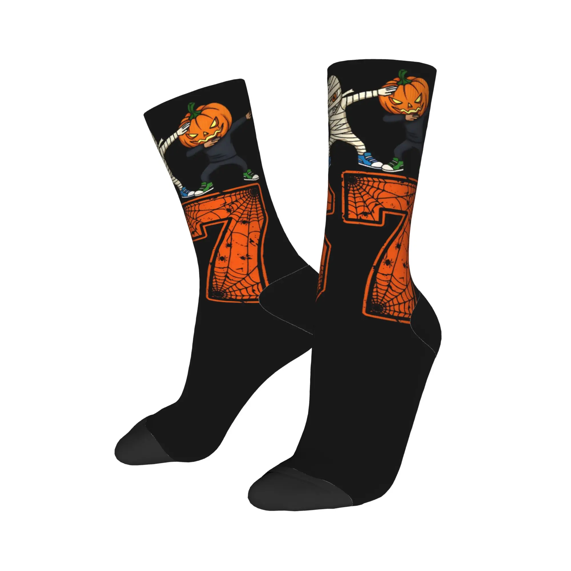 

Haunted by 6-7 Socks Halloween 2025 Non-Slip Stockings Men Soft Outdoor Socks Autumn Casual Custom Socks