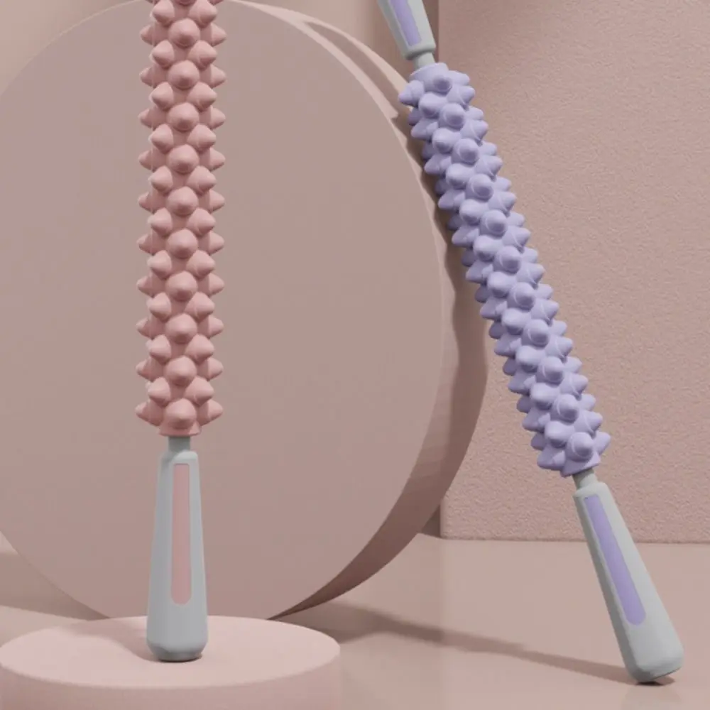 

Wolf Teeth Shaped Yoga Massage Stick Muscle Relaxation Multifunctional Fascia Roller Plastic Leg Massage Muscle Roller Bar