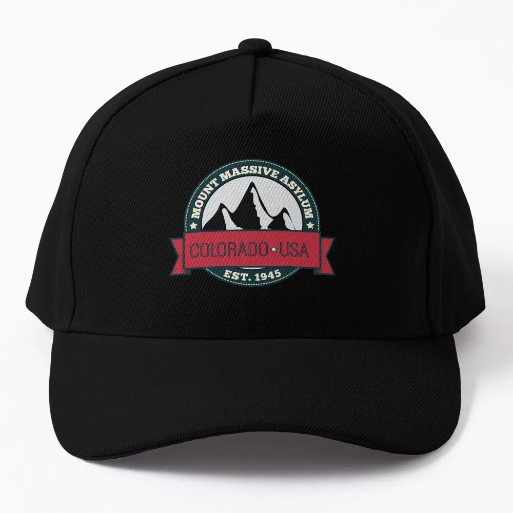 

Outlast - Mount Massive Asylum Crest Baseball Cap Trucker Cap birthday hiking hat New Hat Sunscreen Men Golf Wear Women's