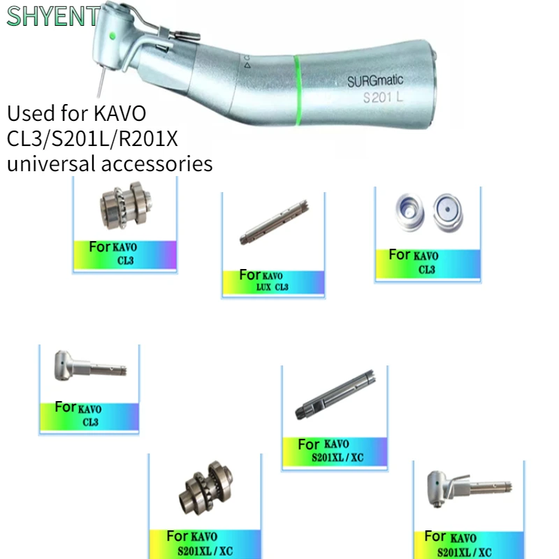 Acessórios de peça de mão dentária para máquina de implante kv 20:1 peças de reparo para kayo cl3 kava s201xl tampa traseira do eixo de acionamento do rotor