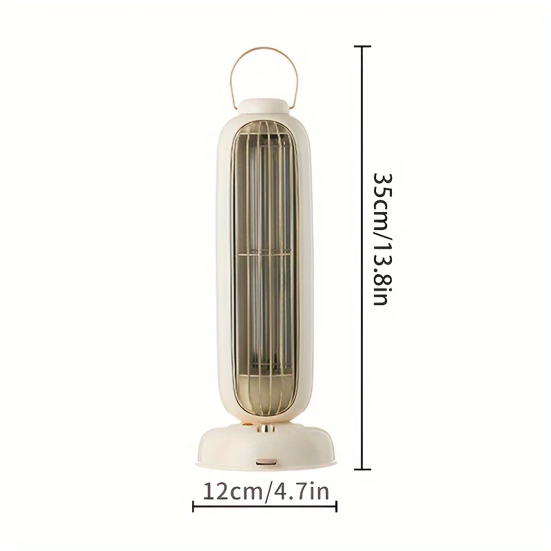 1pc,  Tower Fan High Wind Power Cooling Fan Desktop Vertical Bladeless  Fan Household Oscillating Head Fan Humidifier Air Freshe