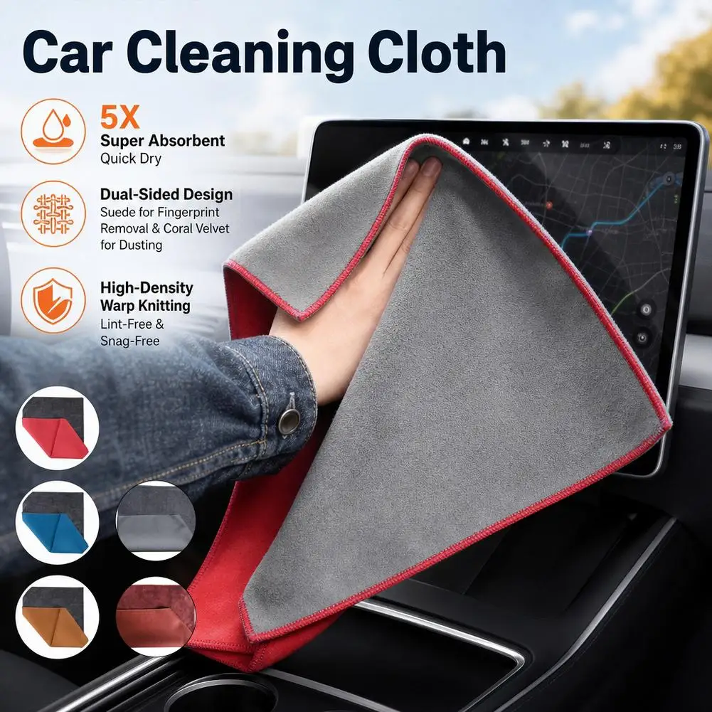 Super absorbent microfiber car towel, compact design, strong water absorption, suitable for cars, trucks and ships.