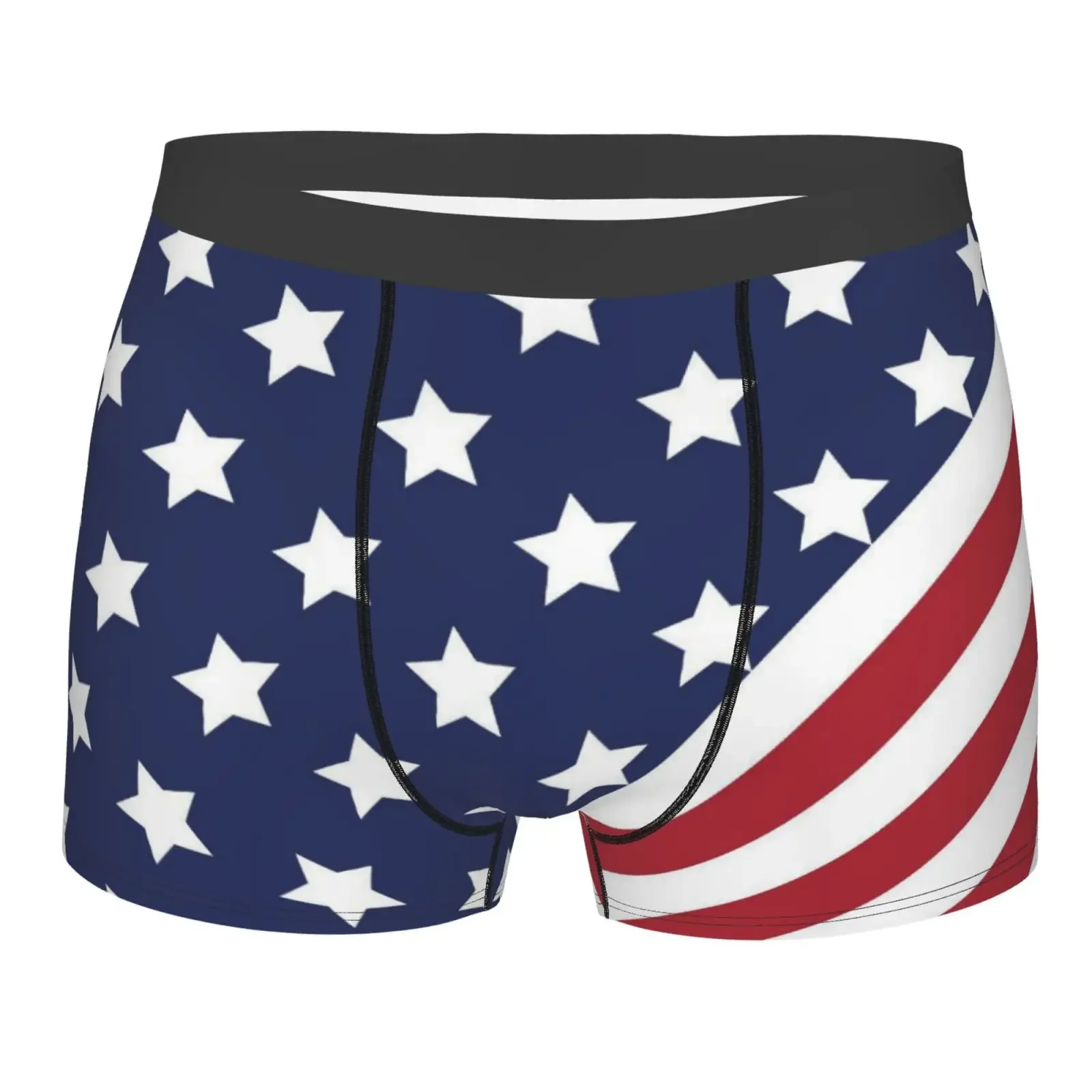American Flag Print Men's Underwear Healthy Soft Comfortable High-Quality Men's Briefs Stylish Trendy Casual Sports Panties