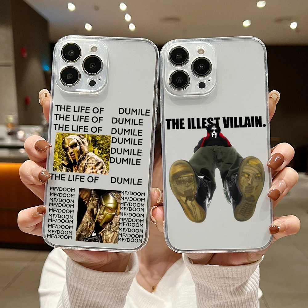 

Чехол MF DOOM для телефона iphone 15 14 13 12 11 XS Pro Max Mini X XR 6 6S 7 8 Plus SE 2020, мягкий силиконовый прозрачный чехол