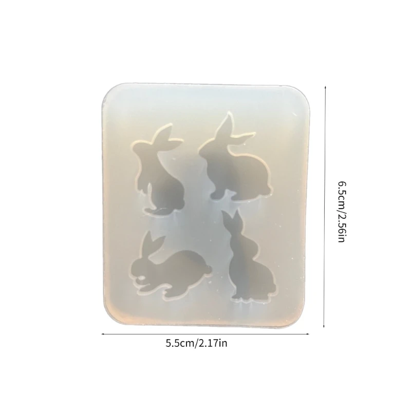 Rabbit Accessories Mold Epoxy Resin Jewelry Making Molds Silicone Moulds R3MC