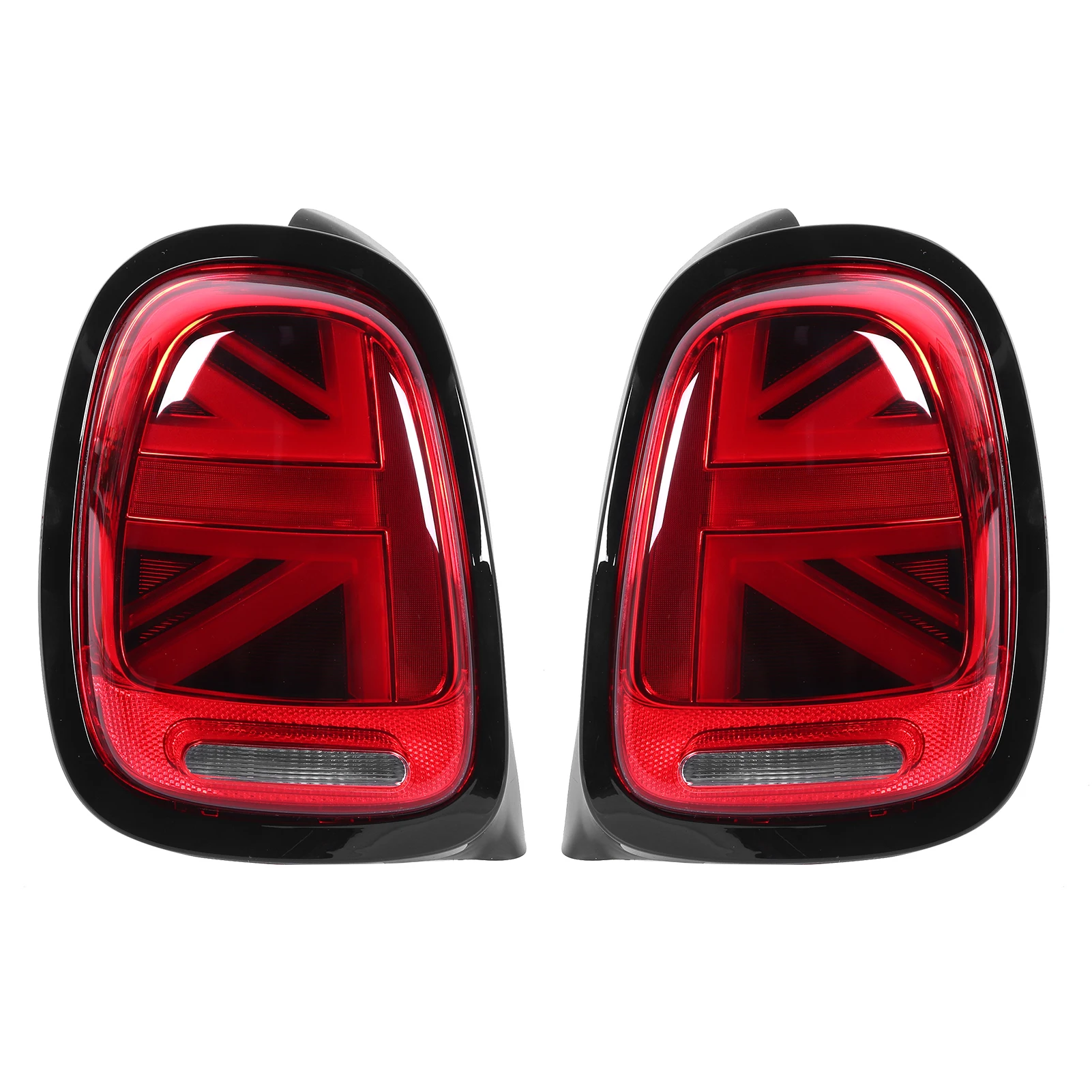 VLAND Full LED JCW Union Jack Tail Lights Red Lens For MINI Cooper F55 F56 F57 2014 2015 2016 2017 2018 2019 2020