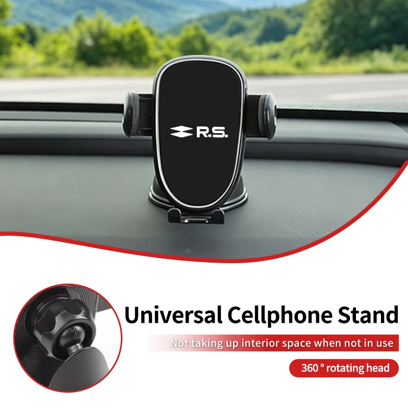 Anti Alip Car Mount Cell Phone Support Universal Cellphone Stand For Renault RS Performance Clio Scenic Logan Megane Koleos