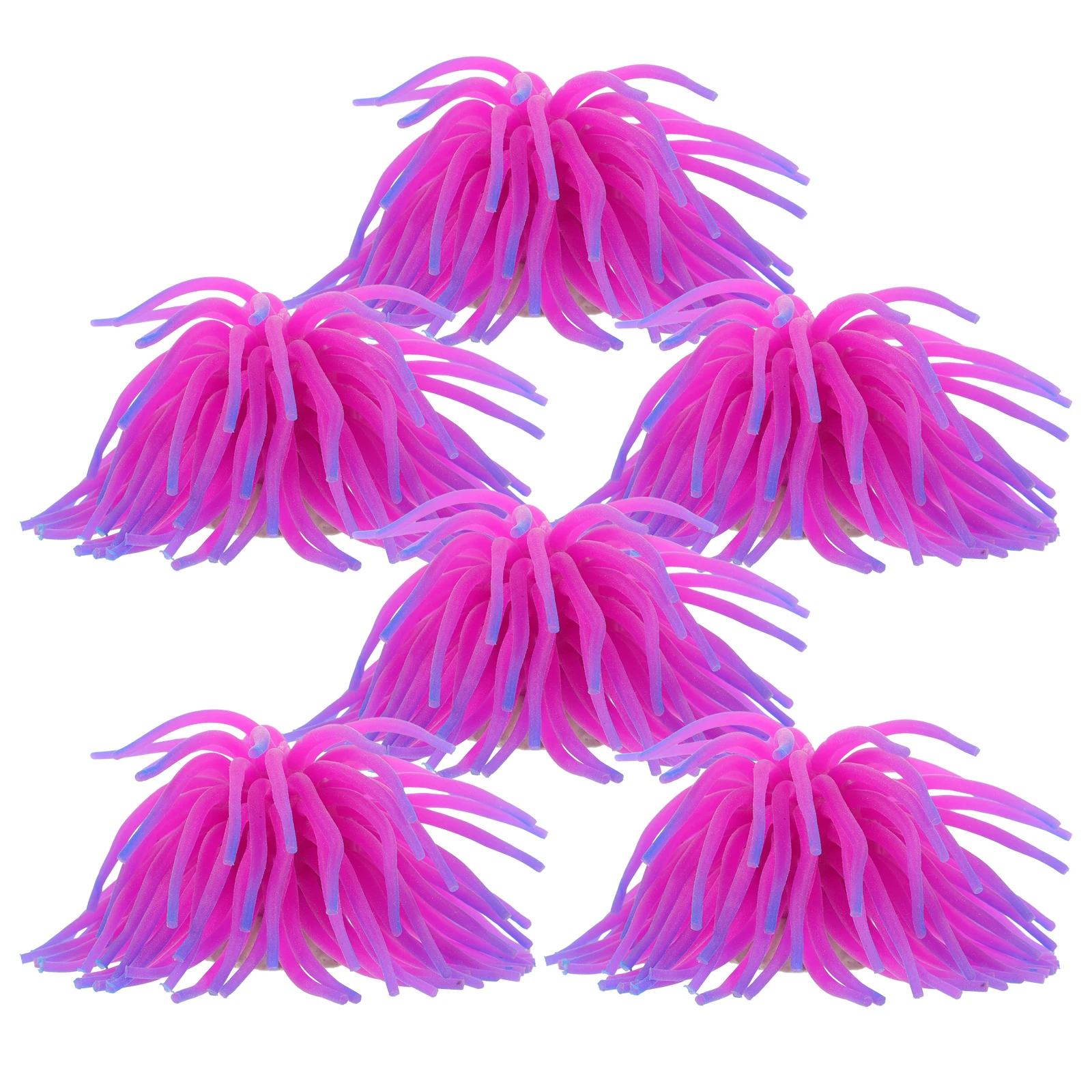 

6pcs Artificial Sculpture Fish Tank Aquarium Decor Plastic Underwater Ornament Lifelike Decoration For Aquarium Pond Fake Sea