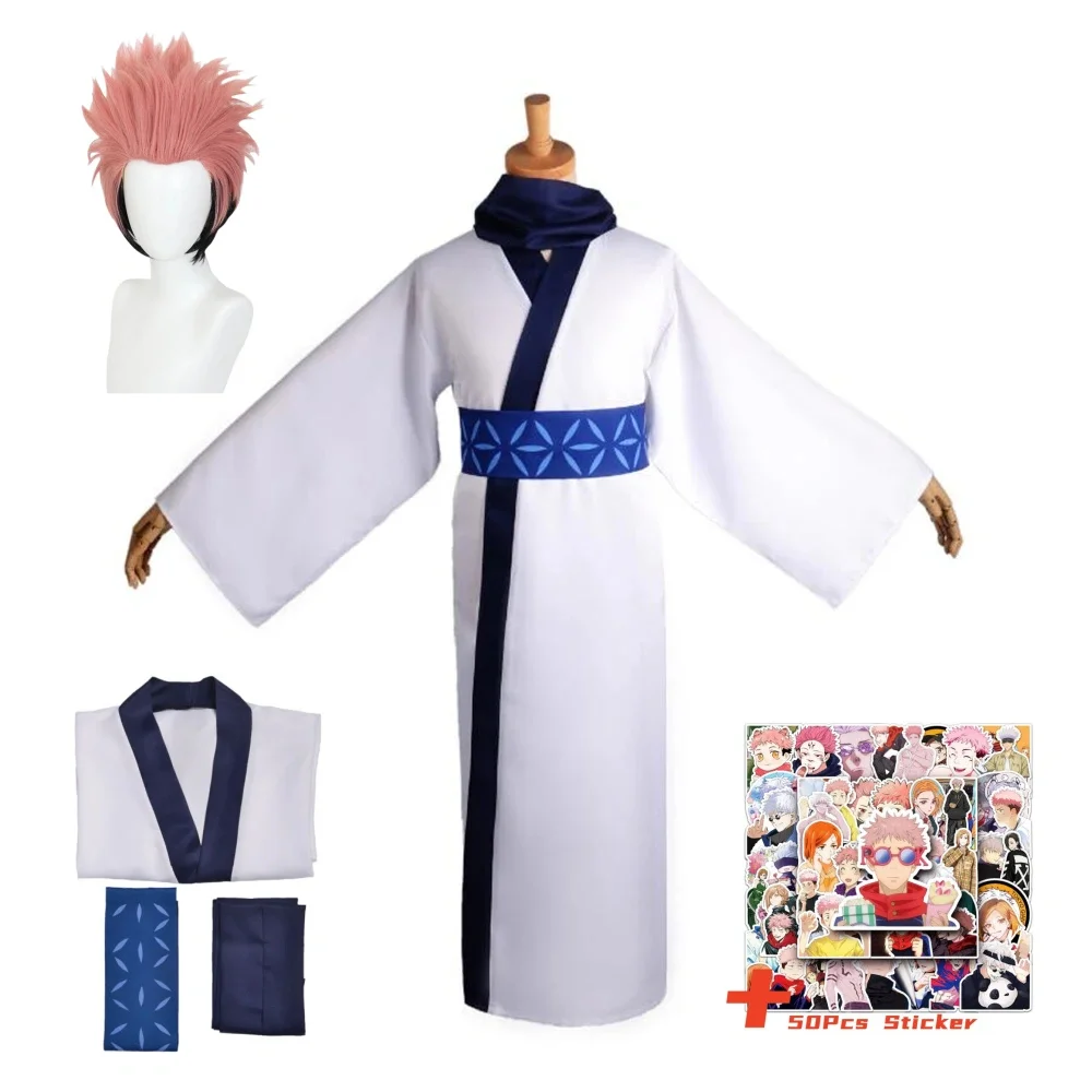 

Cosplay Anime Ryomen Sukuna Costumes Wig Sets Adult Men Women Outfits Japan Kimono Hanfu Halloween Anime Clothing