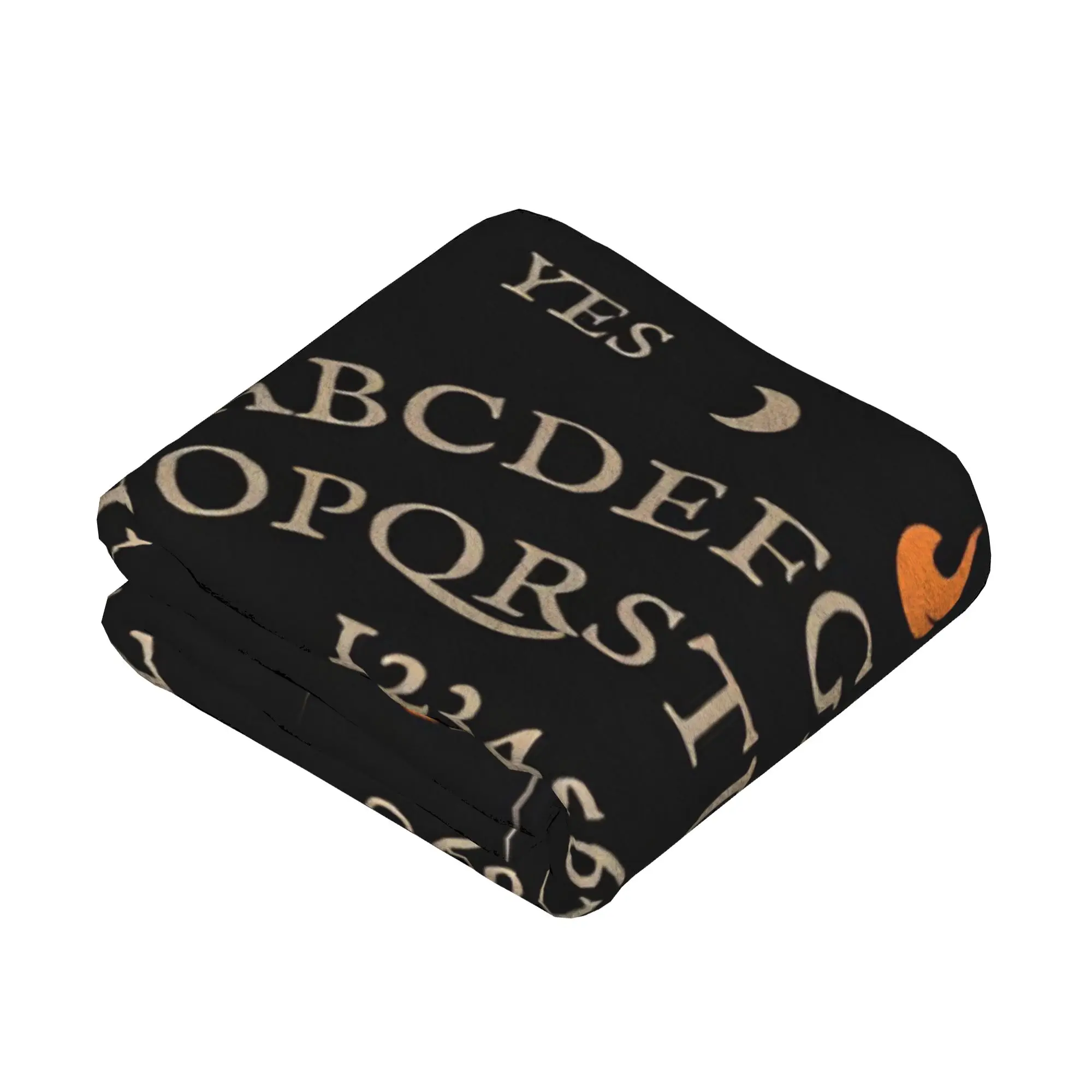 Mystical Ouija Board Blanket Fleece Halloween Bat Soft Throw Blanket for Airplane Travel Bedspread
