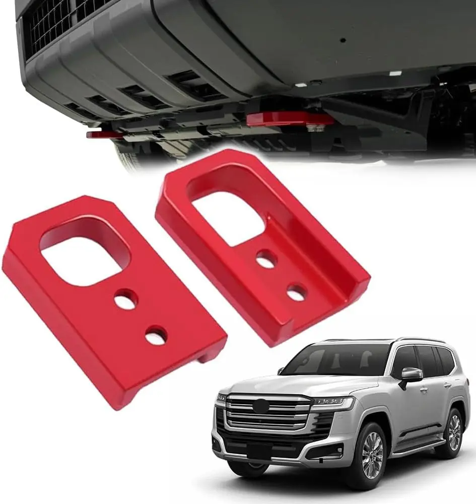 Front Tow Hook Mount for Land Cruiser LC300 (J300 Series) 2024 2025, Red Steel Recovery