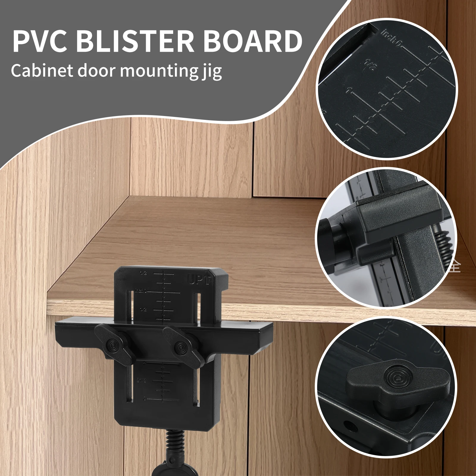 2 SZTUK/1 SZTUK Przyrząd do montażu drzwi szafy z narzędziem do mocowania ramienia nośnego do montażu szafek z ramą czołową lub narzędziem do zaciskania bezramowego